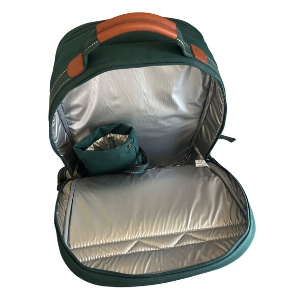 Brookstone Picnic Backpack Set With Accessories & Green Checkered Pattern - Picture 7 of 10